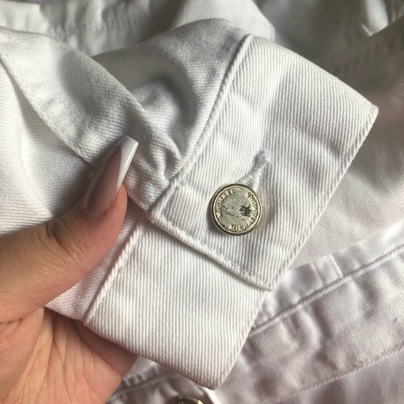 Michael Kors white jean jacket - Picture 5 of 8